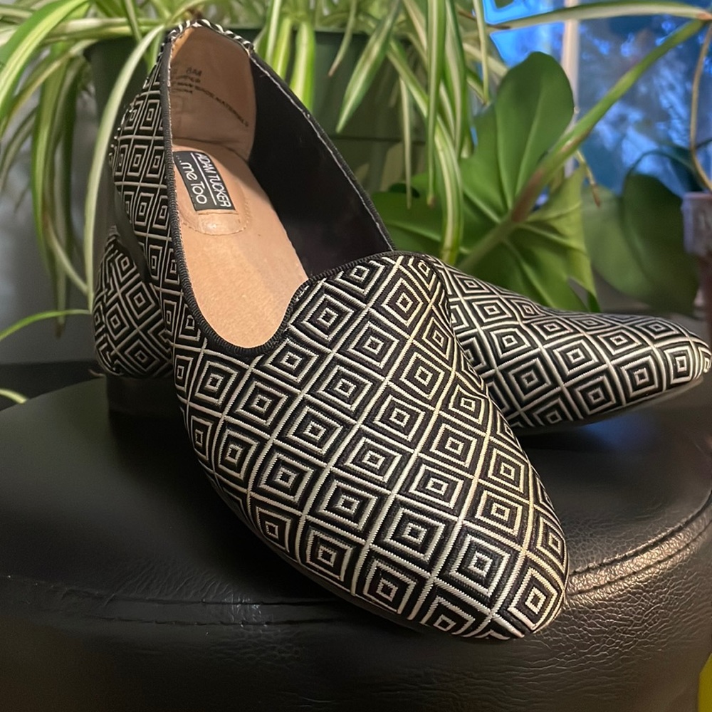 me too Yale Diamond Pattern Flats